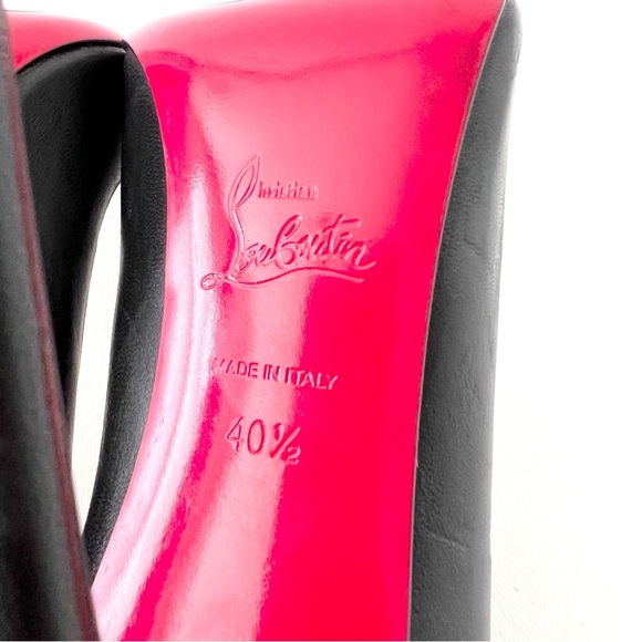 New CHRISTIAN LOUBOUTIN | So Kate 120 Black Leather Pointed Pumps Stilettos 40.5 - Picture 15 of 15